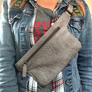 Latico Brewer crossbody + fanny pack - grey